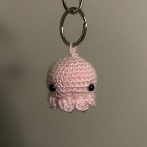 handmade mini octopus keychain